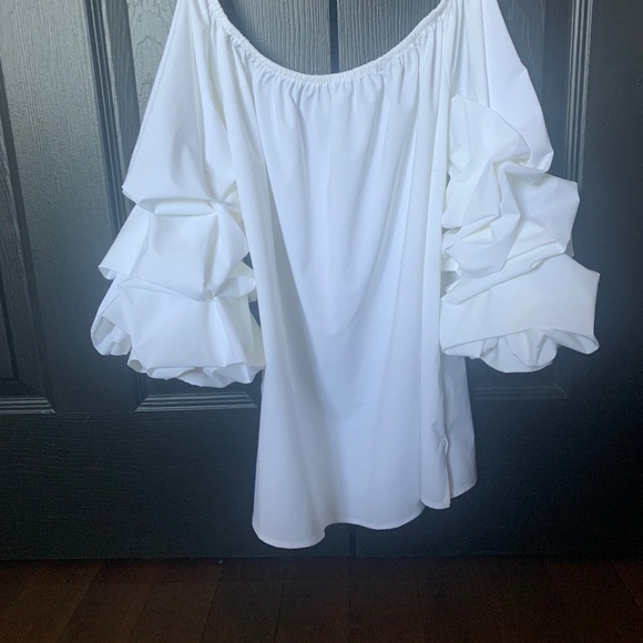 Joseph Ribkoff White blouse Size 6 - Picture 1 of 4